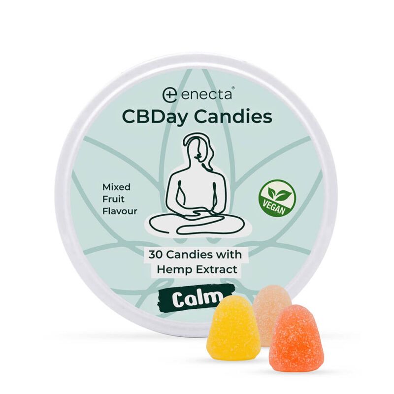 Enecta CBDay Caramelos de Extracto de Cáñamo Orgánico – Calma (30uds)