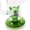Bong cristal Spaceship Alien (Verde) 18cm - Ø:70/25mm - SG:18.8mm - Imagen 3